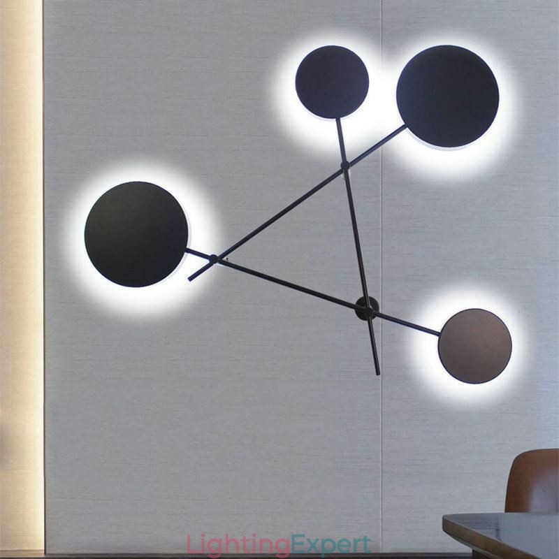 Modern Wall Light Geometric Shape Iron Fixture Sconce