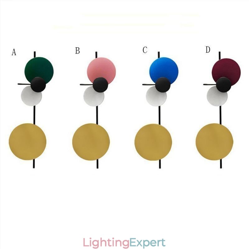 Modern Wall Light Circular Wall Lamp Colorful Home Lighting Bedside Lighting