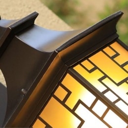 Chinese Outdoor Wall Sconce Waterproof Window Grille Wall Lamp