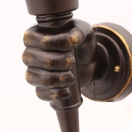 European Retro Outdoor Wall Light Waterproof Torch Shape Wall Sconce
