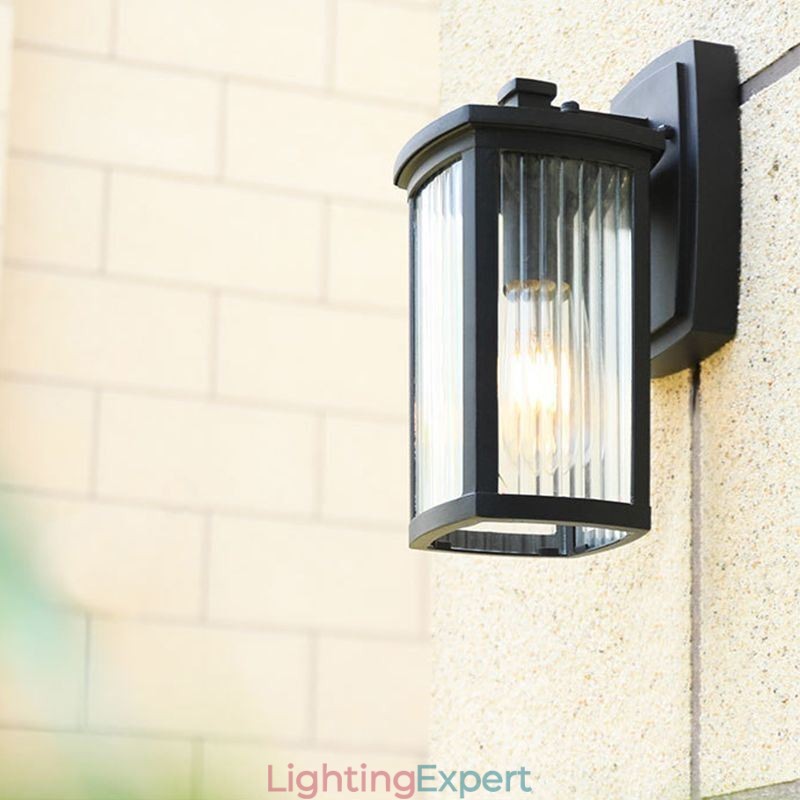 Modern Simple Outdoor Light Waterproof Square Column Wall Light Courtyard Corridor