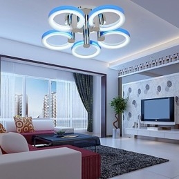 Modern Contemporary Mini Style Electroplated Flush Mount