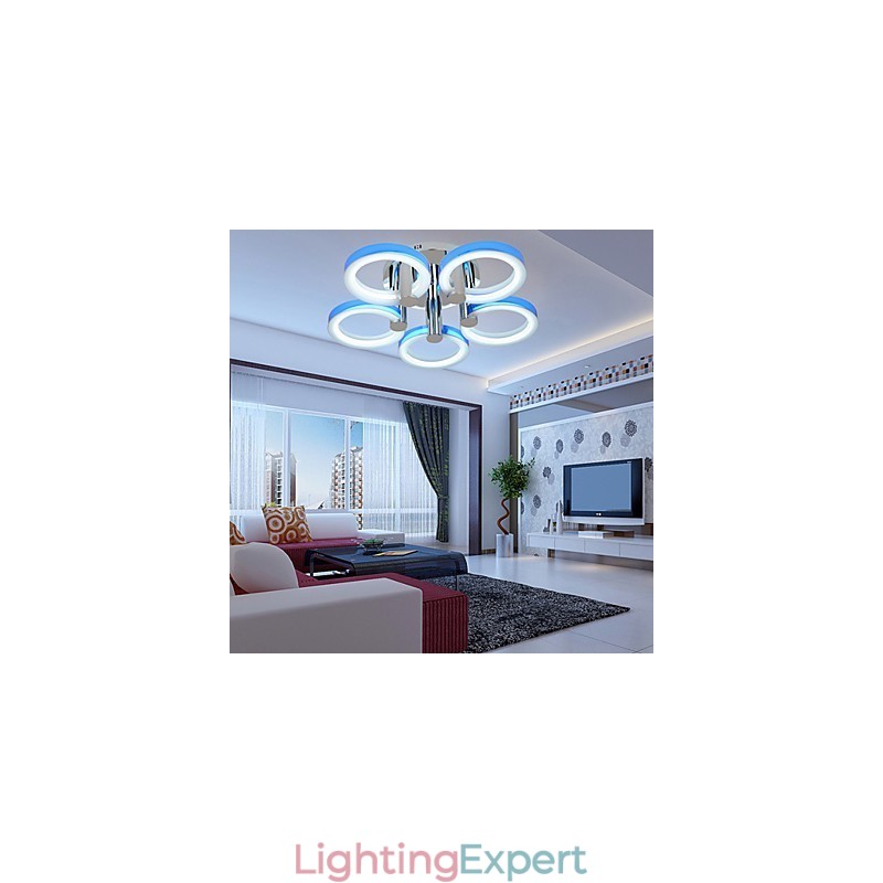 Modern Contemporary Mini Style Electroplated Flush Mount