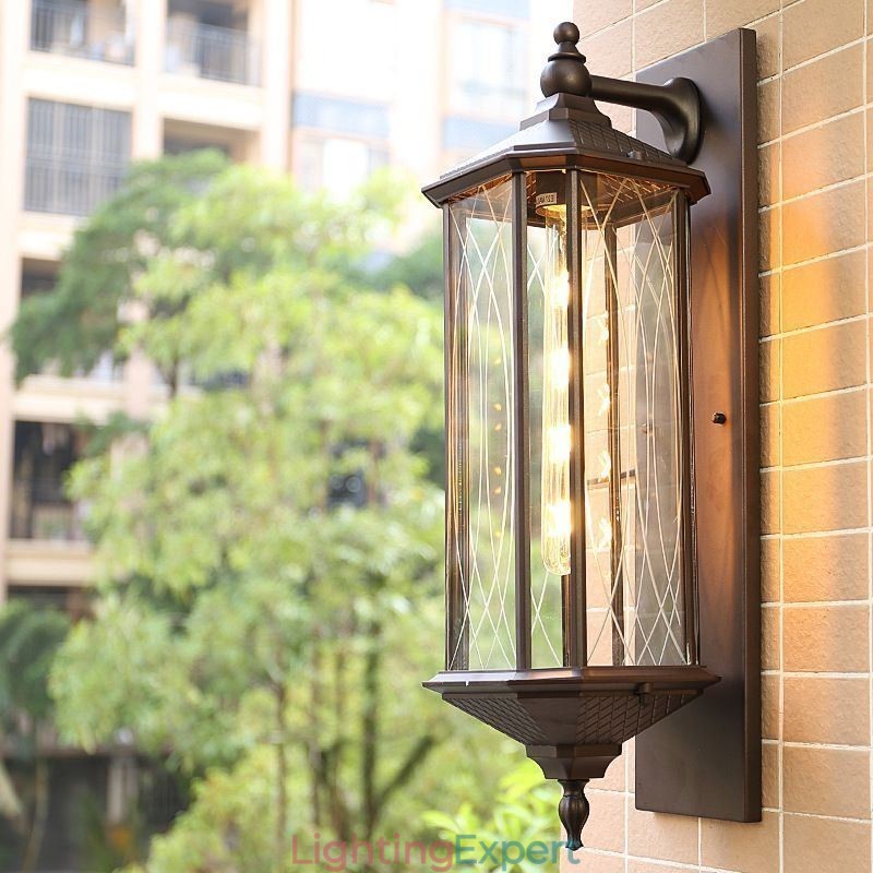 Chinese Outdoor Wall Sconce Single Head Waterproof Streamer Wall Light