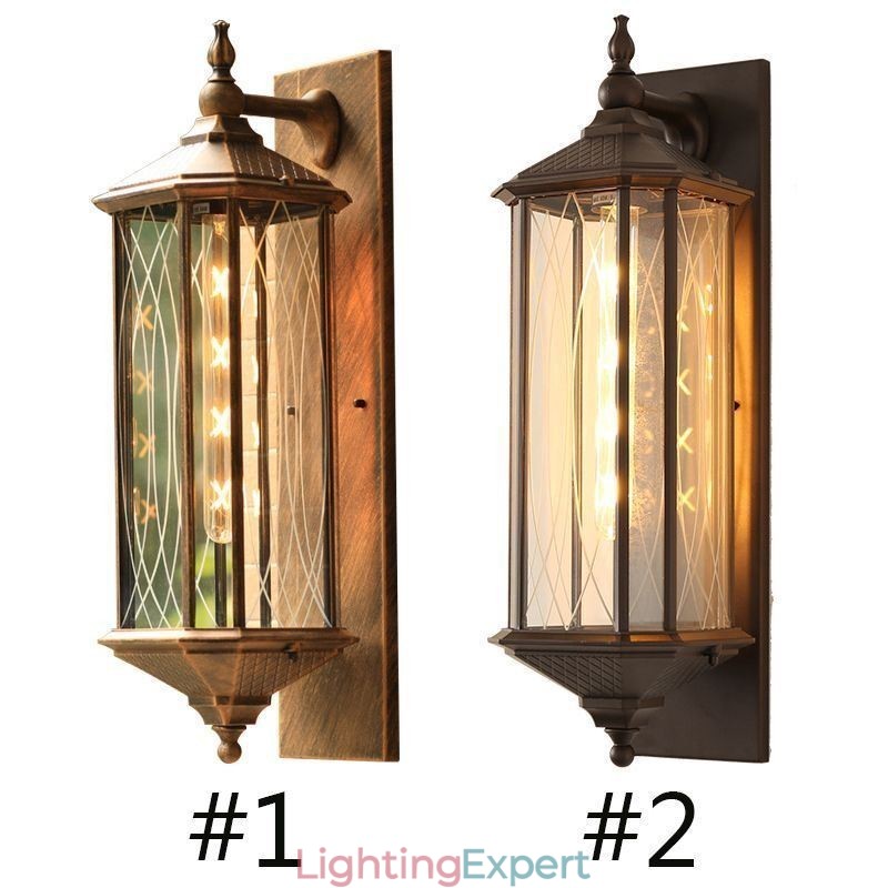 Chinese Outdoor Wall Sconce Single Head Waterproof Streamer Wall Light
