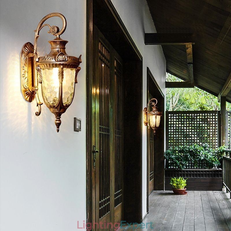 European Outdoor Light Waterproof Single Head Wall Light Courtyard Corridor Garden