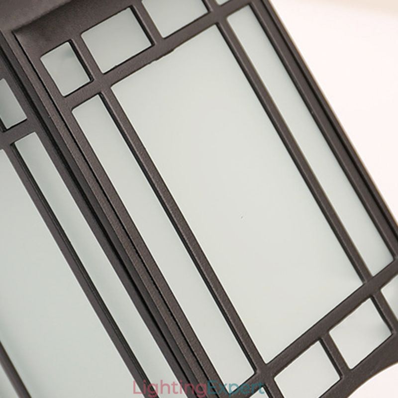 Chinese Style Outdoor Light Waterproof Pavilion Shape Wall Light Garden Balcony