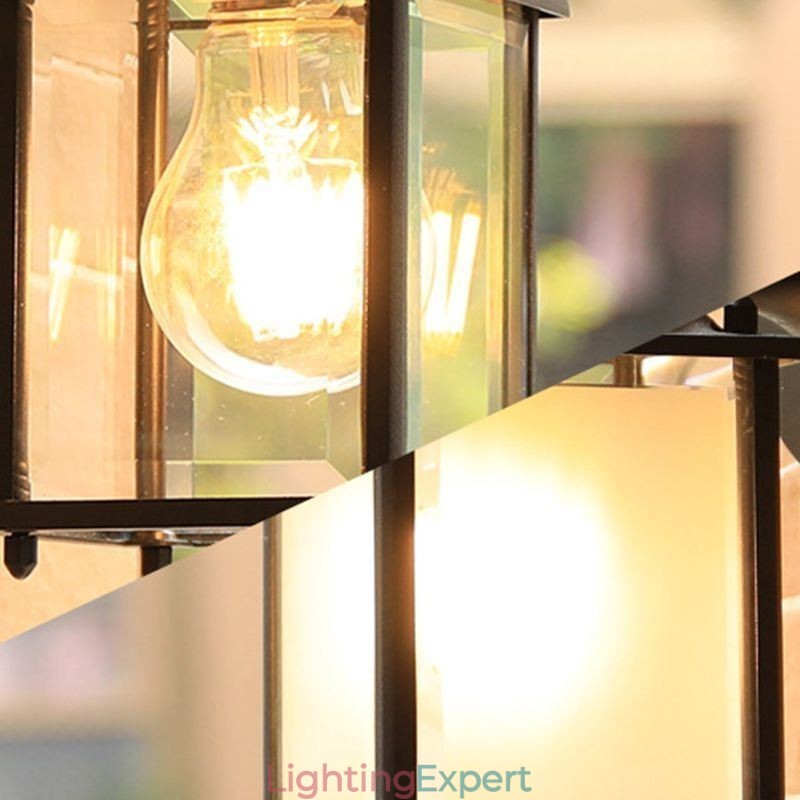 European Outdoor Wall Sconce Waterproof Square Column Wall Light Courtyard Garden Balcony