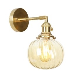 Modern Bean Wall Light with Ball Glass Shade