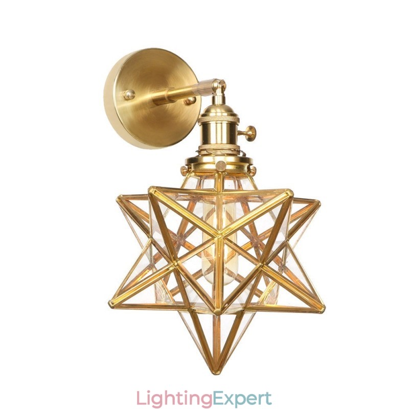 Modern Wall Light with Glass Shade