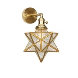 Modern Wall Light with Glass Shade