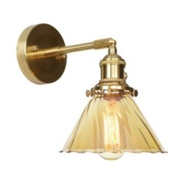 Modern Wall Light with Glass Shade