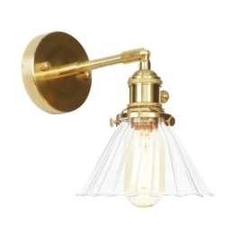 Modern Wall Light with Glass Shade