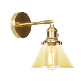 Modern Wall Light with Glass Shade