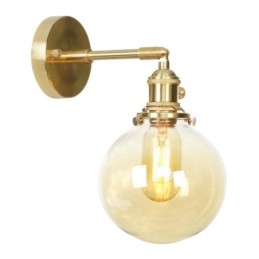 Modern Bean Wall Light with Ball Glass Shade