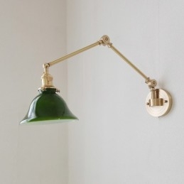 Modern Wall Light with Glass Shade