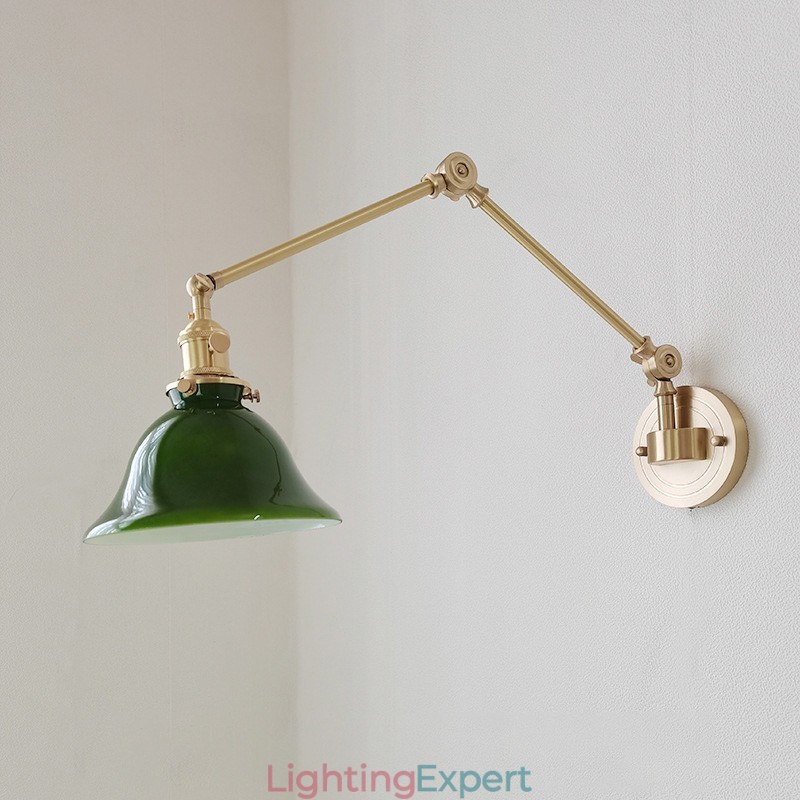 Modern Wall Light with Glass Shade