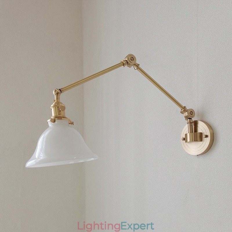 Modern Wall Light with Glass Shade