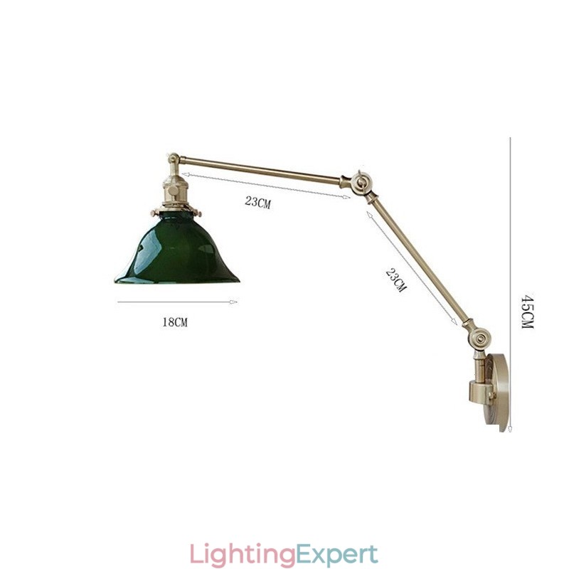 Modern Wall Light with Glass Shade