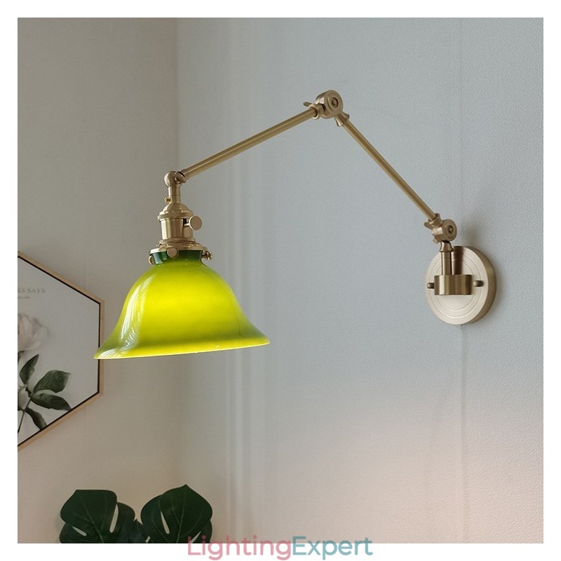 Modern Wall Light with Glass Shade