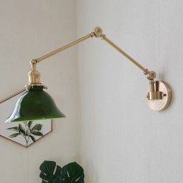Modern Wall Light with Glass Shade