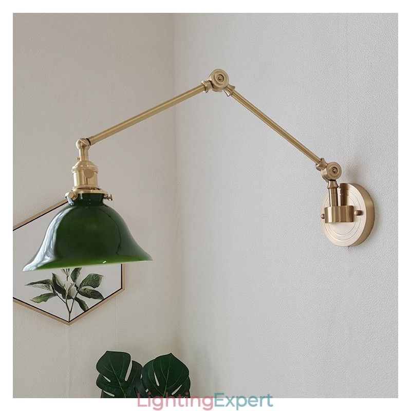 Modern Wall Light with Glass Shade