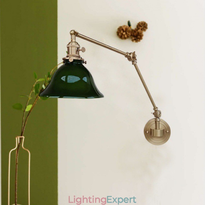 Modern Wall Light with Glass Shade