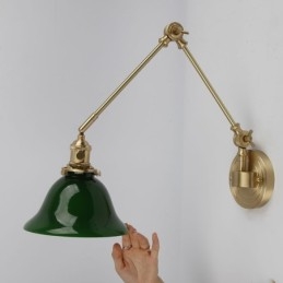Modern Wall Light with Glass Shade