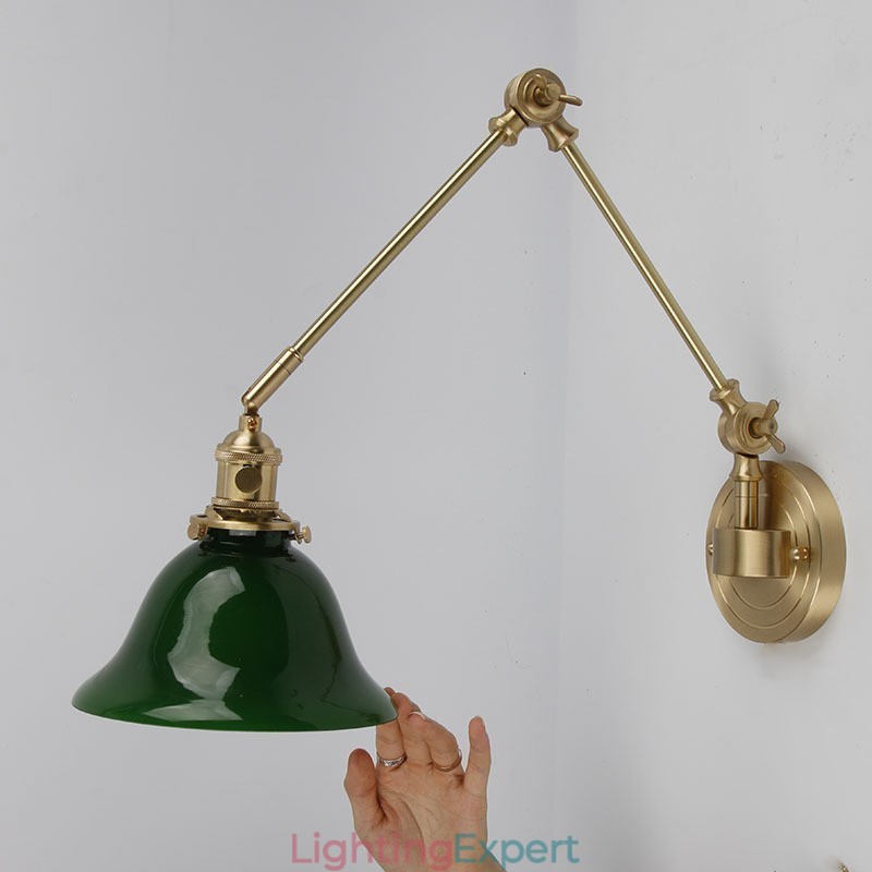 Modern Wall Light with Glass Shade