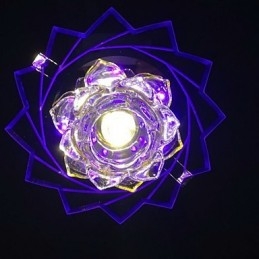 Modern Contemporary Crystal Metal Flush Mount