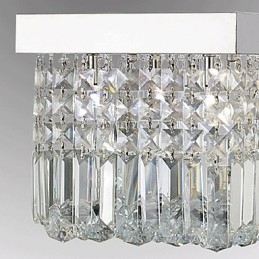 Modern Contemporary Crystal Metal Flush Mount