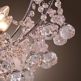 Luxuriant Crystal Chandelier with 6 Lights Pendant Chandelier