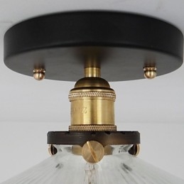 American Countryside Industrial Retro Table Ceiling Lamp 110V spiral Transparent Glass Home Decoration lighting