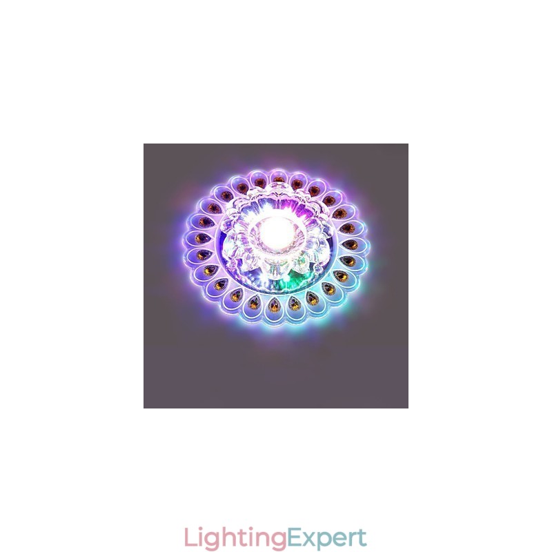 Crystal Ceiling Lamp Spotlight SMD 3W Creative Lamp Tube Light Colorful Color Dome Light