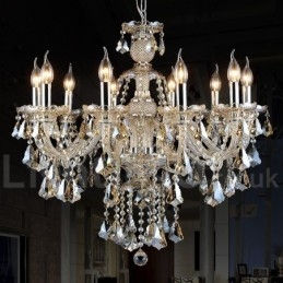 Cognac Crystal Color Pendant Light Crystal Modern Contemporary Traditional Classic Retro Lantern Country