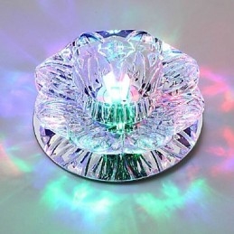 Crystal Ceiling Lamp Spotlight SMD 3W Creative Lamp Tube Light Colorful Color Dome Light