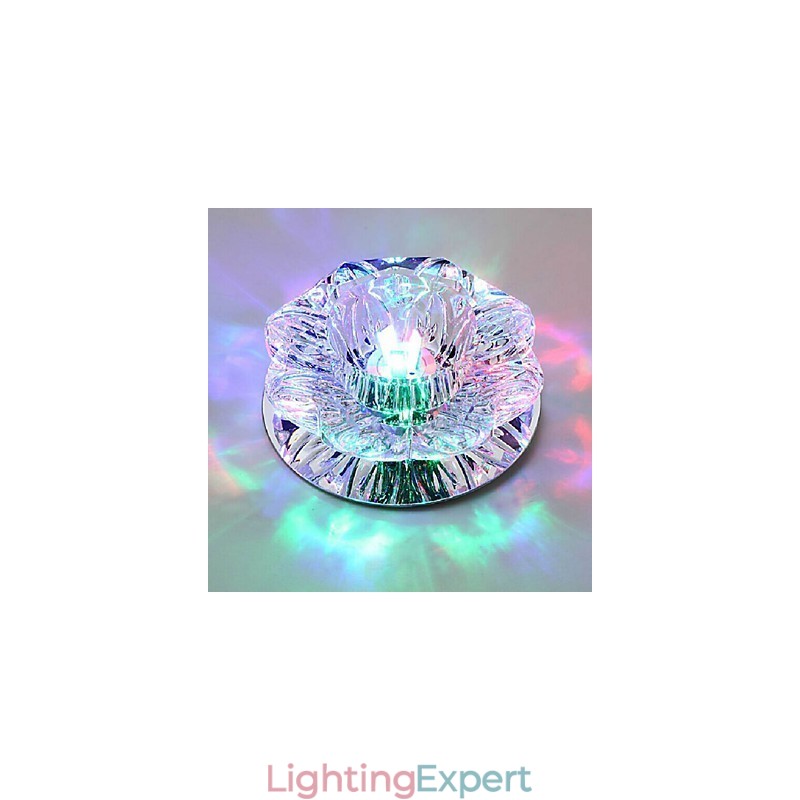 Crystal Ceiling Lamp Spotlight SMD 3W Creative Lamp Tube Light Colorful Color Dome Light