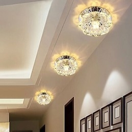 Crystal Ceiling Lamp Spotlight SMD 3W Creative Lamp Tube Light Colorful Color Dome Light