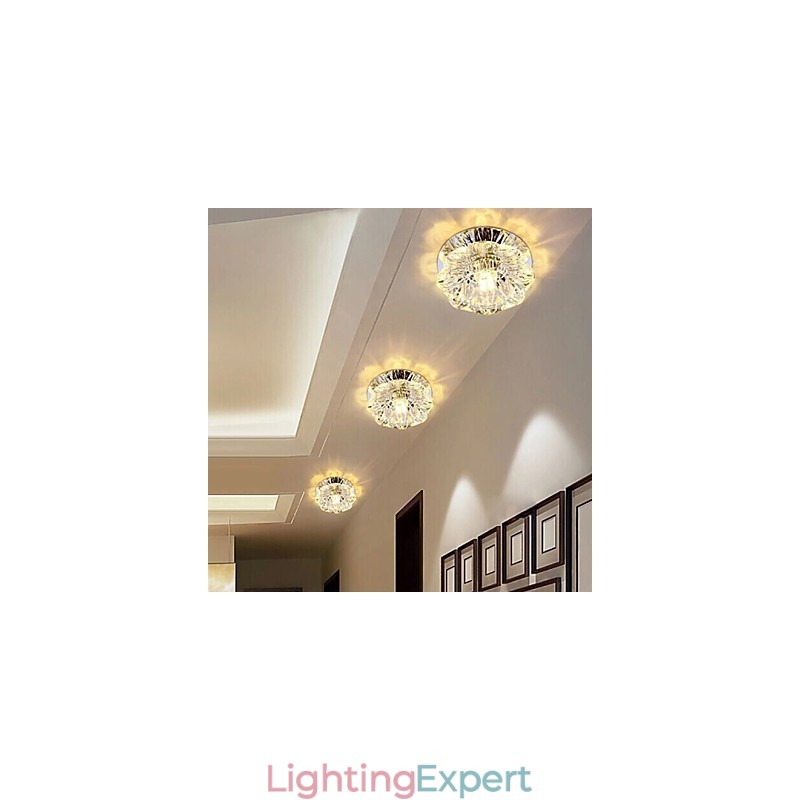 Crystal Ceiling Lamp Spotlight SMD 3W Creative Lamp Tube Light Colorful Color Dome Light