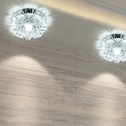 Crystal Ceiling Lamp Spotlight SMD 3W Creative Lamp Tube Light Colorful Color Dome Light