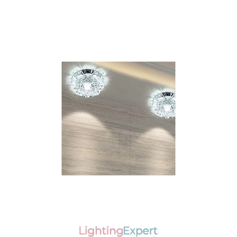 Crystal Ceiling Lamp Spotlight SMD 3W Creative Lamp Tube Light Colorful Color Dome Light