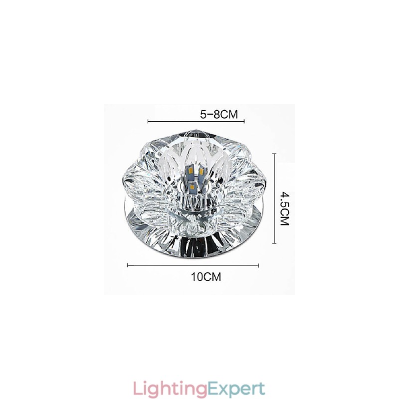 Crystal Ceiling Lamp Spotlight SMD 3W Creative Lamp Tube Light Colorful Color Dome Light