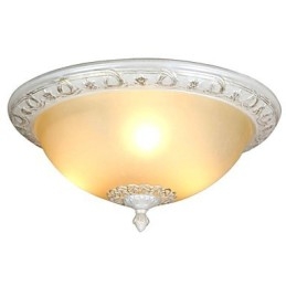 Retro Chrome Metal Flush Mount