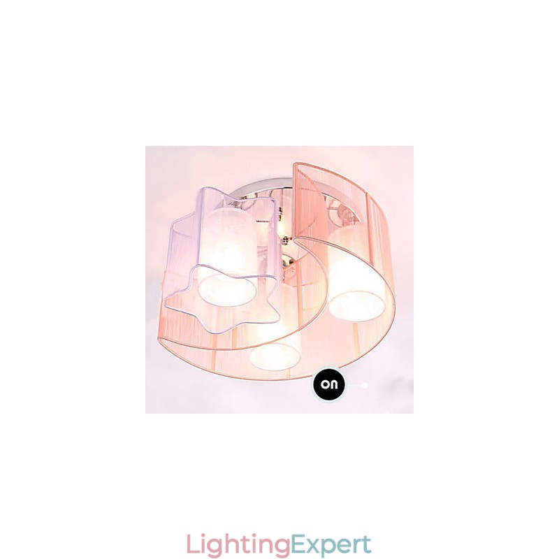 Drawing Line Romantic Stars The Moon Absorb Dome Light Lamp