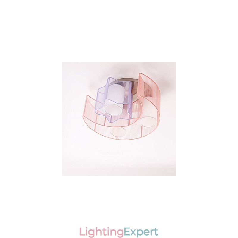 Drawing Line Romantic Stars The Moon Absorb Dome Light Lamp