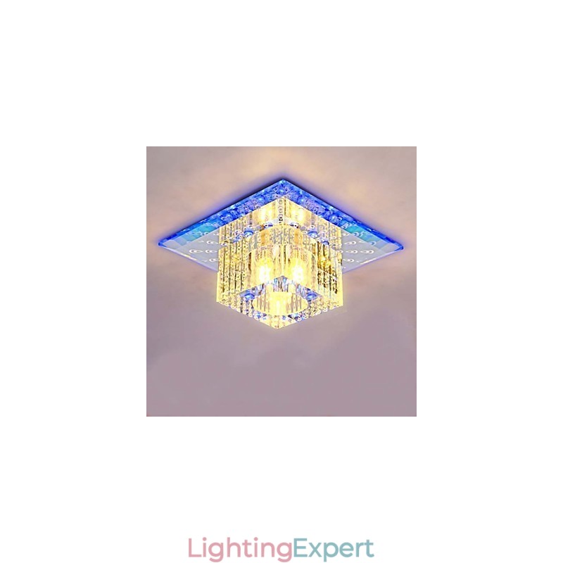 Mini Crystal Ceiling Lamp Spotlight SMD 3W Creative Lamp Tube Light Colorful Color Square Dome Light