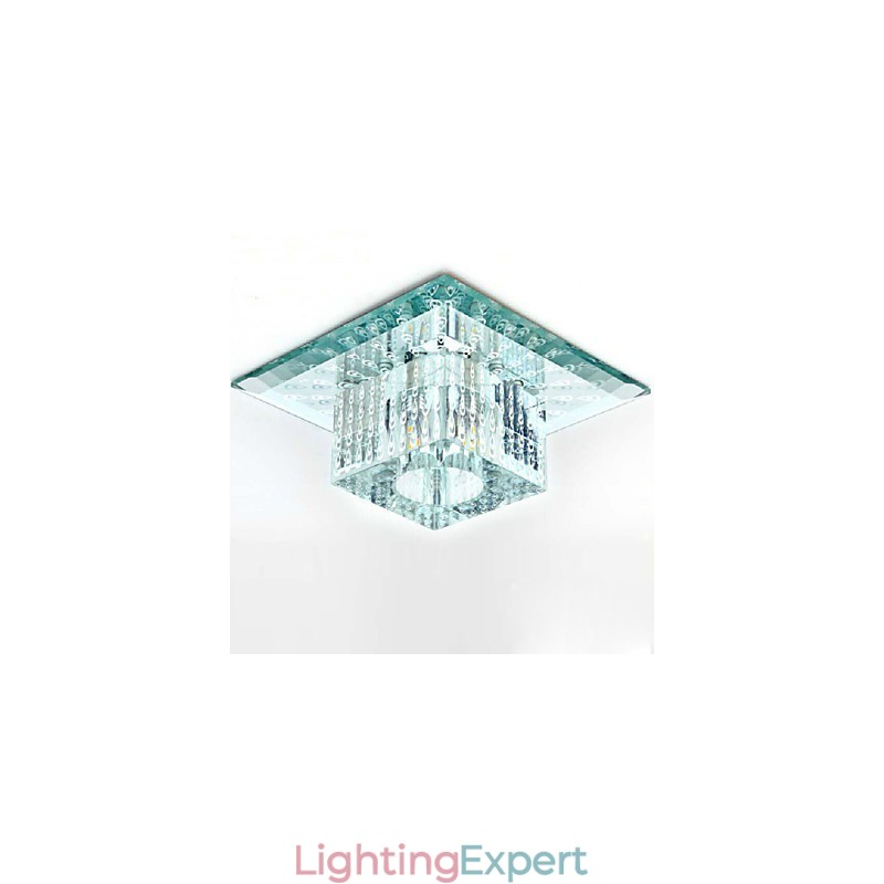 Mini Crystal Ceiling Lamp Spotlight SMD 3W Creative Lamp Tube Light Colorful Color Square Dome Light