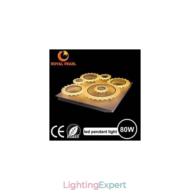 Cool White Epistar Chips 80W Pendant Light