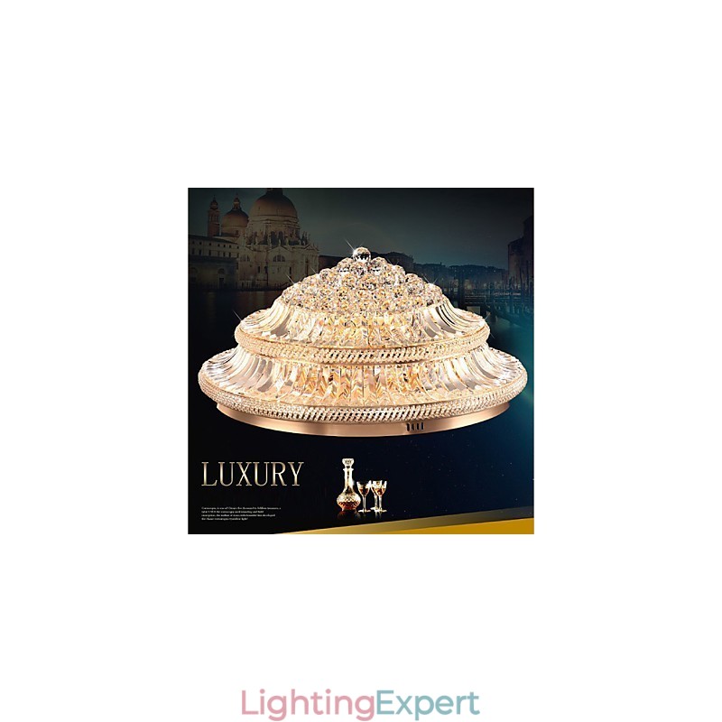 Modern Luxury 9Modern Crystal Ceiling Light Absorb Dome Light Diameter 80CM