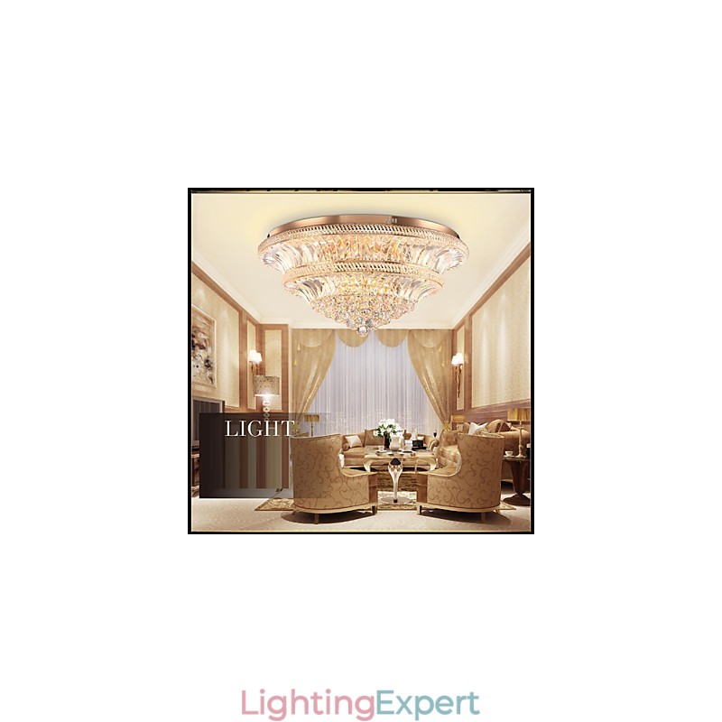 Modern Luxury 9Modern Crystal Ceiling Light Absorb Dome Light Diameter 80CM